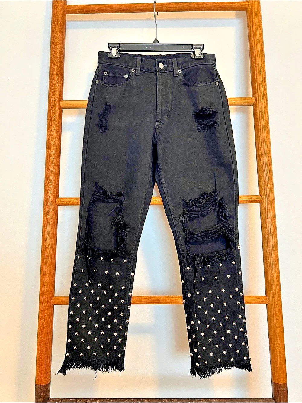 Carmar D46 2286HA Studded Distressed Skinny Jeans Waist 27